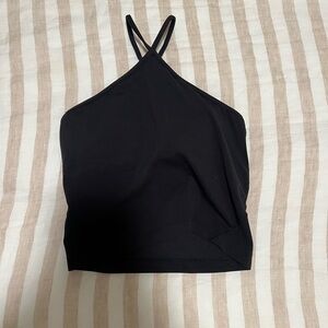 Lululemon size 4 Black Halter Neck Women's sports bra